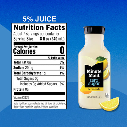 52oz Minute Maid Zero Sugar Lemonade
