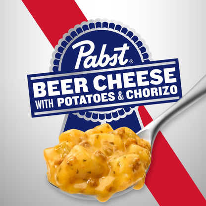 Campbell’s Chunky x Pabst Blue Ribbon Beer Cheese with Potatoes & Chorizo Soup, 18.8 oz Can