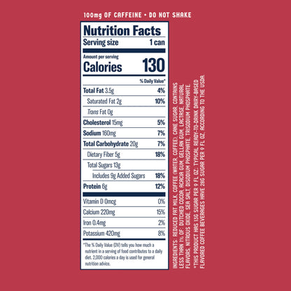 La Colombe Coffee, Strawberry Mocha Cold Brew Draft Latte, 9 fl oz Cans, 4 Pack