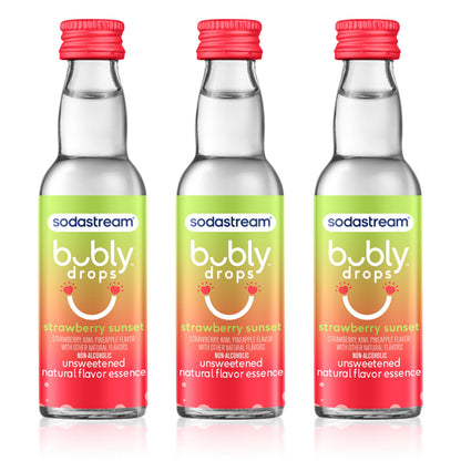 SodaStream bubly Drops, Strawberry Sunset, 1.36oz (Pack of 3)