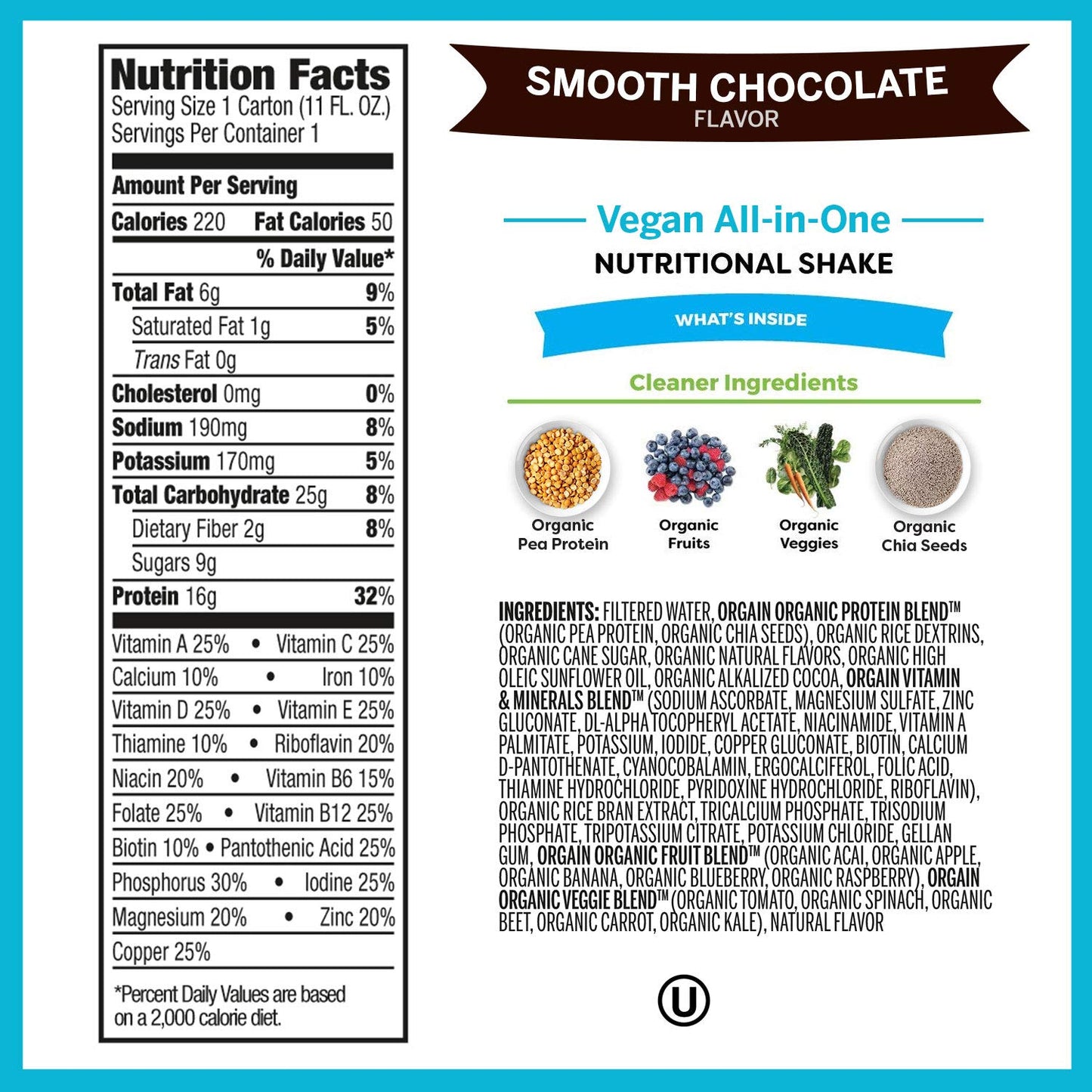 Orgain Organic Kids and Vegan Protein Shakes Bundle (12 Pack)