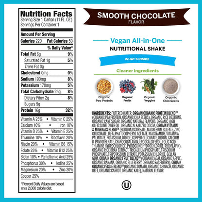 Orgain Organic Kids and Vegan Protein Shakes Bundle (12 Pack)