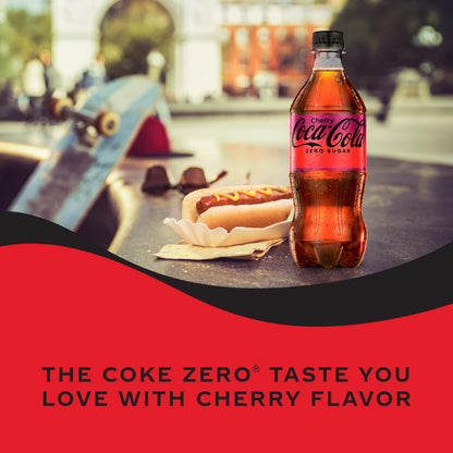 Coca-Cola Coke Cherry Zero Sugar 20 Fl Oz Bottle