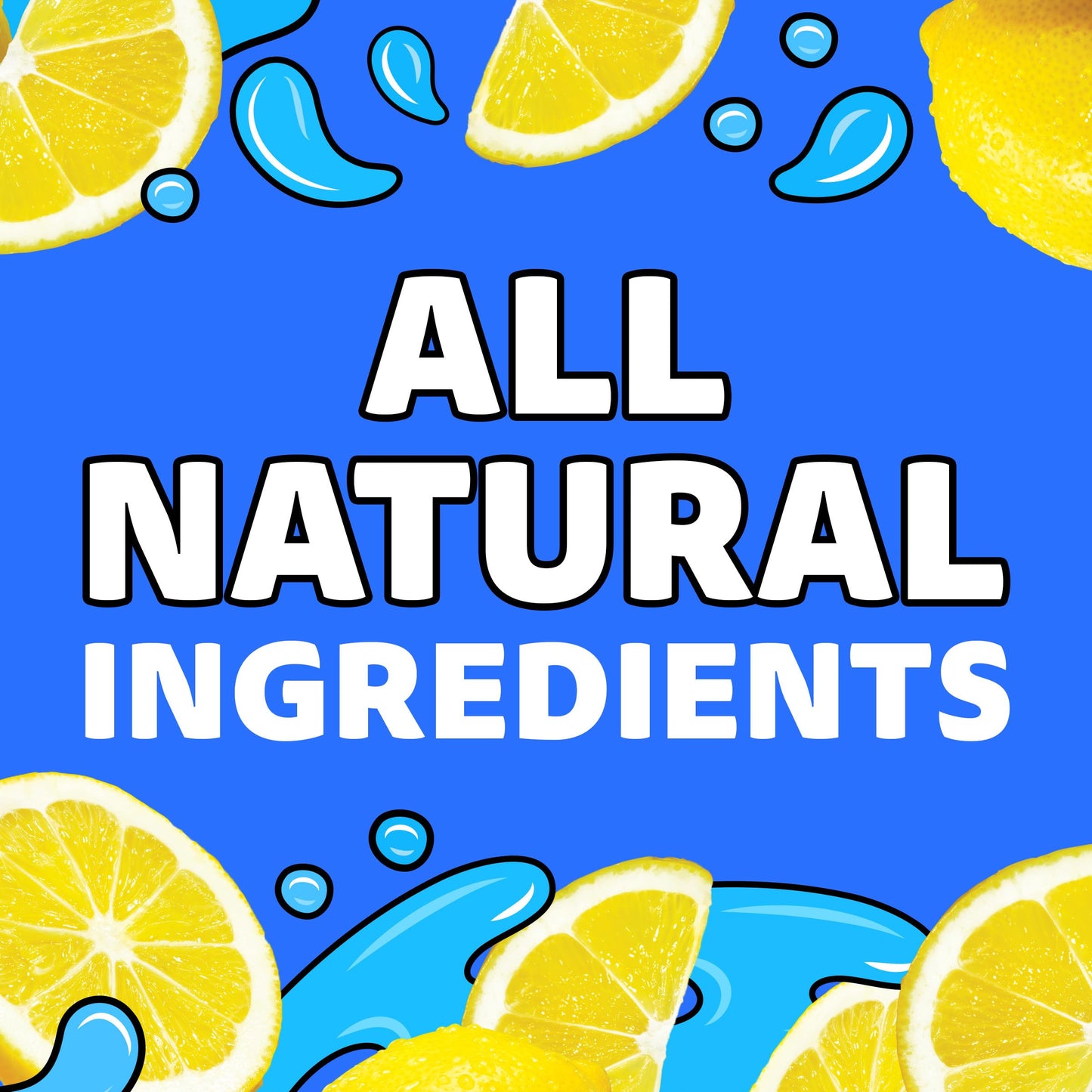 Capri Sun Flavored with Other Natural Flavor Juice Drink Blend, 10 Pouches, for School Lunches and On-the-Go Hydration, Lemonade, All Natural Ingredients, 6 fl oz
