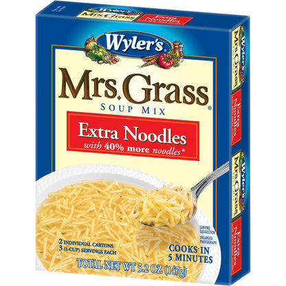 Wyler's Mrs. Grass Extra Noodles Soup Mix, 5.2 oz Box