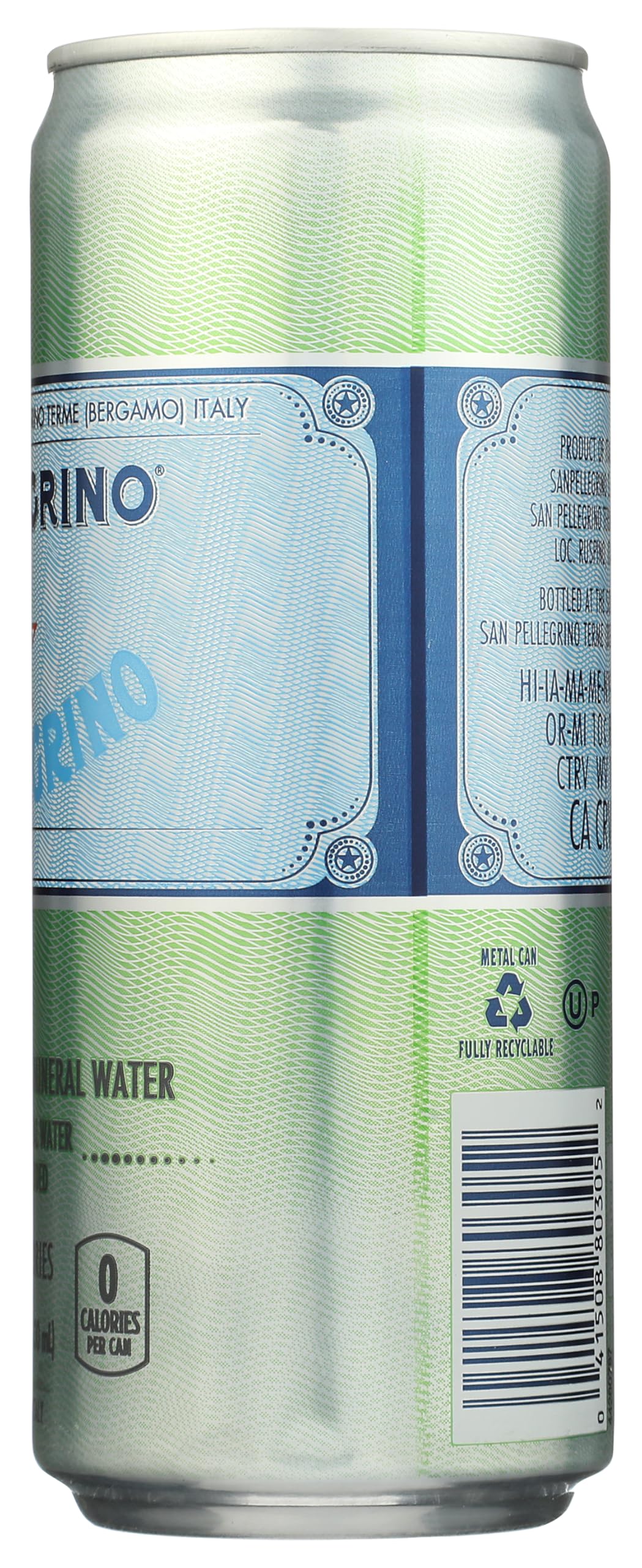 S.Pellegrino Sparkling Natural Mineral Water, 11.15 Fl Oz skinny can
