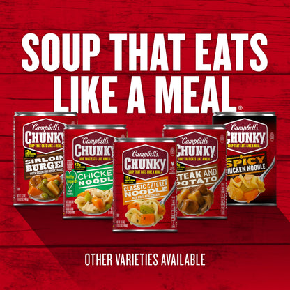 Campbell’s Chunky Soup, Chicken and Sausage Gumbo, 16.1 oz Can (Case of 8)