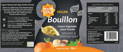 Marigold Organic Less Salt Bouillon, 500 GR
