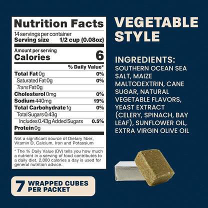 Massel Vegetable Style Bouillon Cubes | 10 x 7 Pack (70 Cubes) | Plant Based Broth & Soup Base | Gluten & Dairy Free, Vegan