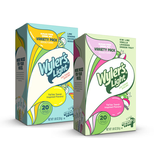 Wyler’s Light Watertok Bundle – V1 Base Flavors & V2 Base Flavors, 40 Singles to Go – Sugar-Free, Low-Calorie Water Enhancers
