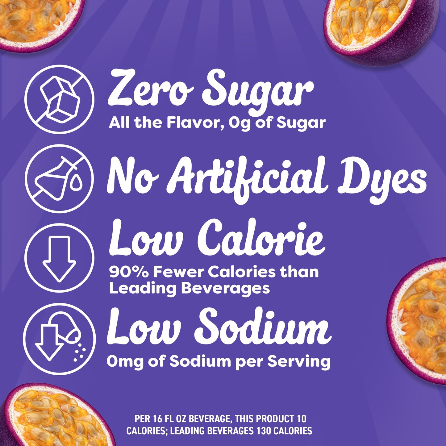 Crystal Light Drink Mix, 10 Individual Packets, Hydration for Book Lovers and Fantasy Readers, Passion Fruit Artificial Flavor, Zero Sugar, No Artificial Dyes, 0.12 oz