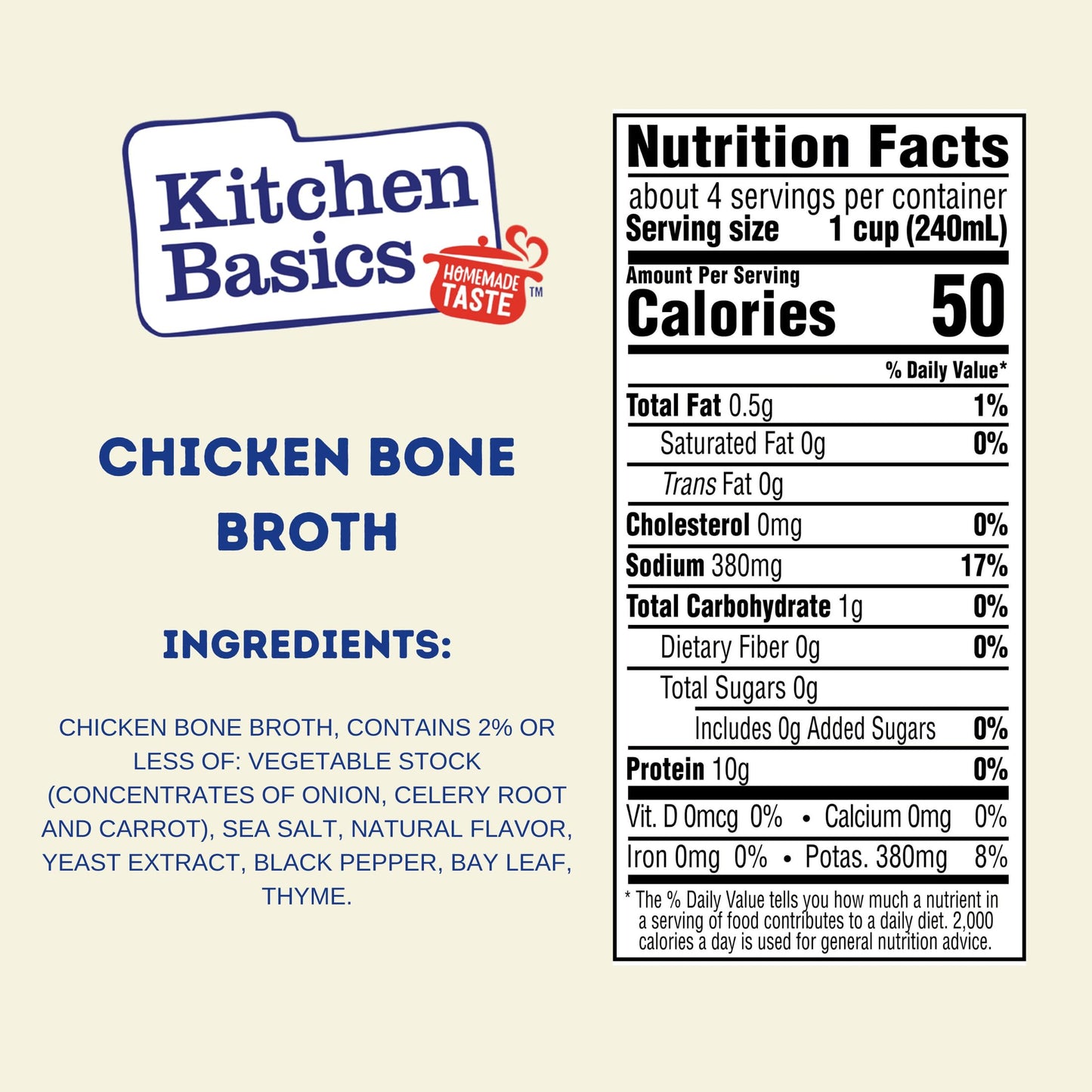 Kitchen Basics Chicken Bone Broth, 32oz (Pack of 12) - Perfect for Adding Flavor to Recipes and Stocking Up