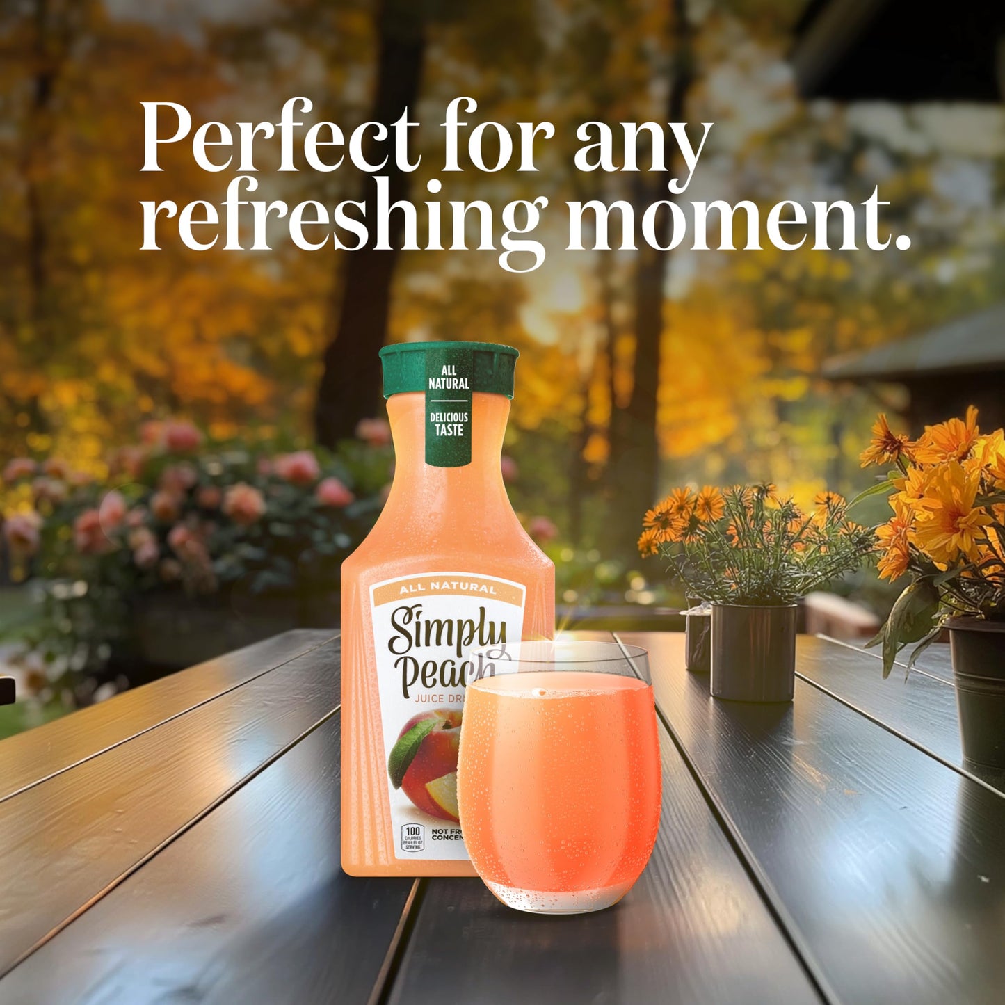 Simply Peach Juice Drink, 52 Fl Oz Bottle