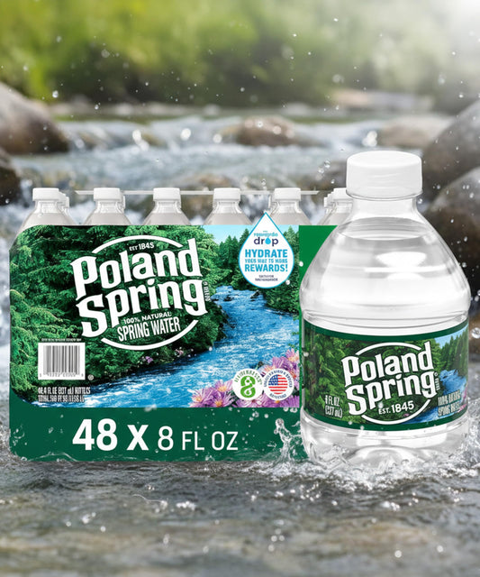 Spring Water 48 Pack - Mini Water Bottles - 8 Fl Oz.