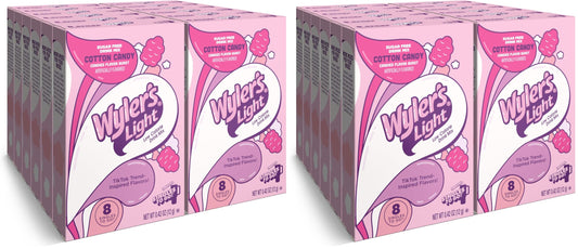 Wyler's Light Singles To Go Powder Packets, Water Drink Mix, Watertok Cotton Candy, 96 Servings, 8 Count (Pack of 2)