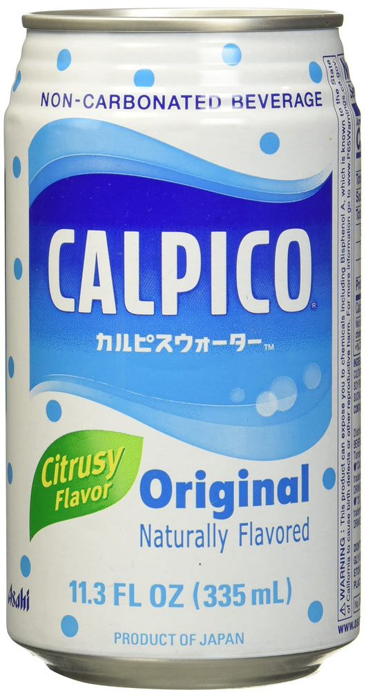 Calpico Original Citrusy Flavor Soft Drink in Can 11.3 fz (pack of 24)