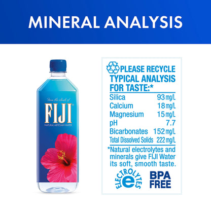FIJI Artesian Water 12 Pack, 33.8 Fl Ounce
