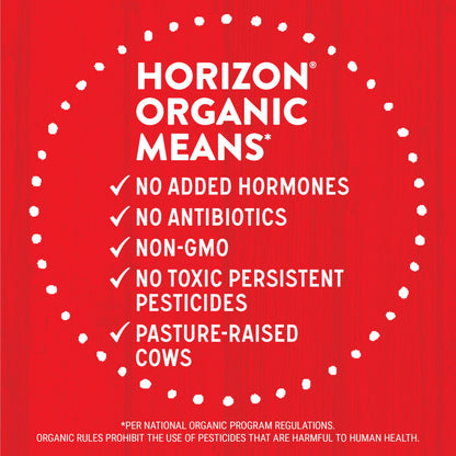 Horizon Organic Shelf Stable 1% Lowfat Vanilla Milk Boxes, 8 fl oz, 6 Count - 8g Protein per Serving, USDA Organic UHT, Ready to Drink for Lunchbox, Travel, or On-the-Go, No Refrigeration Needed