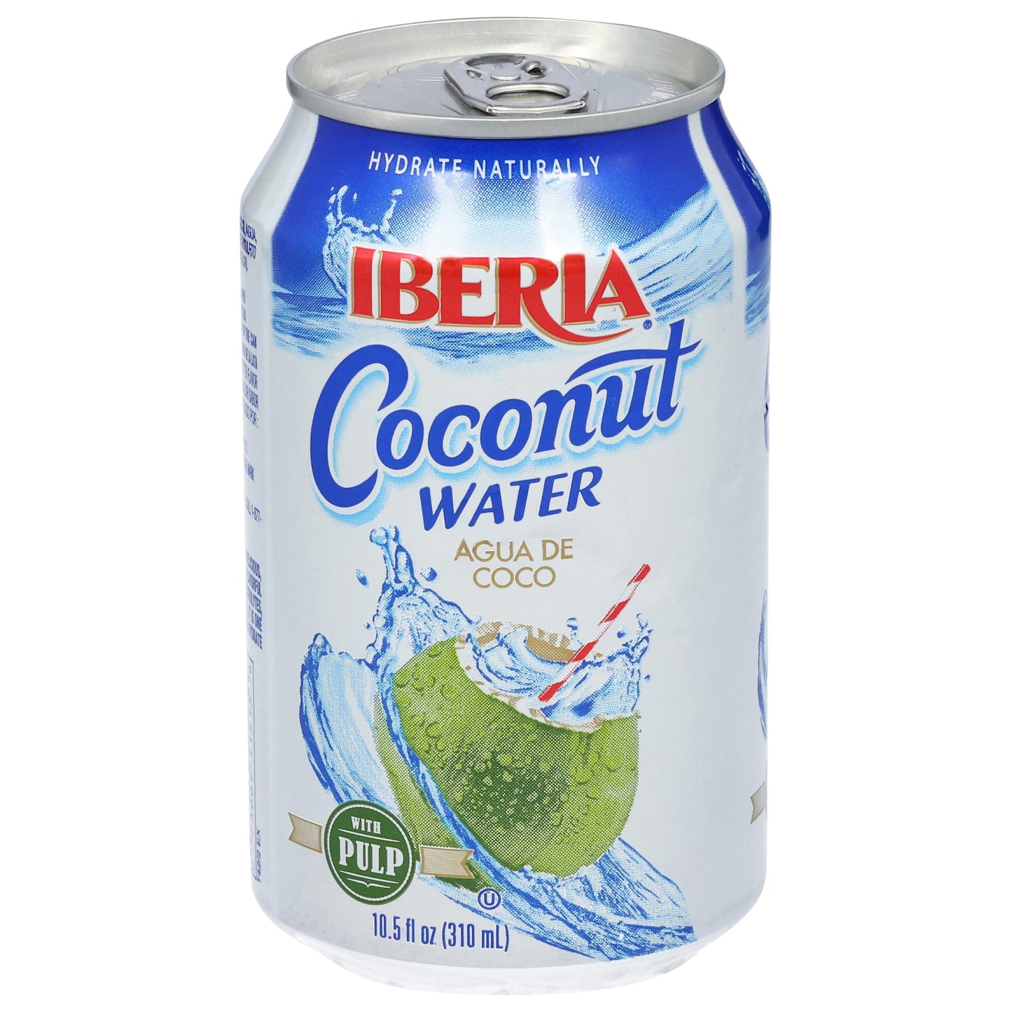 Iberia Coconut Water With Pulp, 10.5 Fl Oz (Pack of 24)