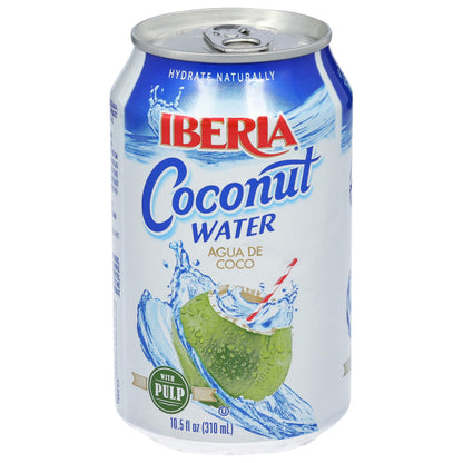 Iberia Coconut Water With Pulp, 10.5 Fl Oz (Pack of 24)