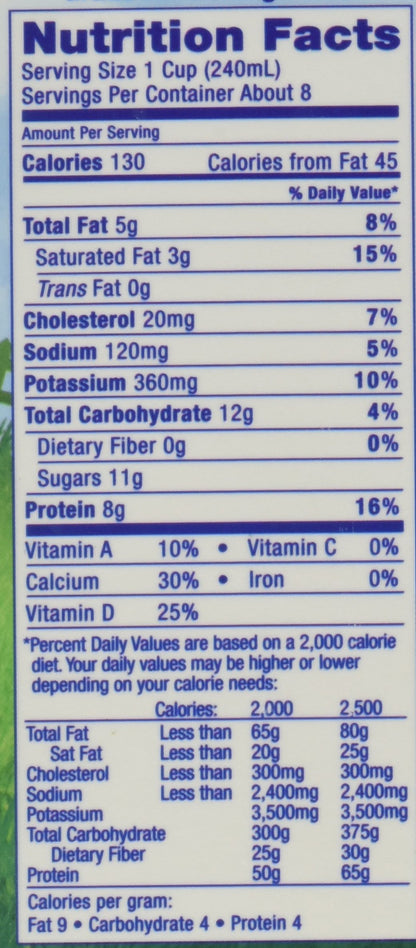Stonyfield Organic Milk Up Half Gallon, Reduced Fat 2%, 64 oz