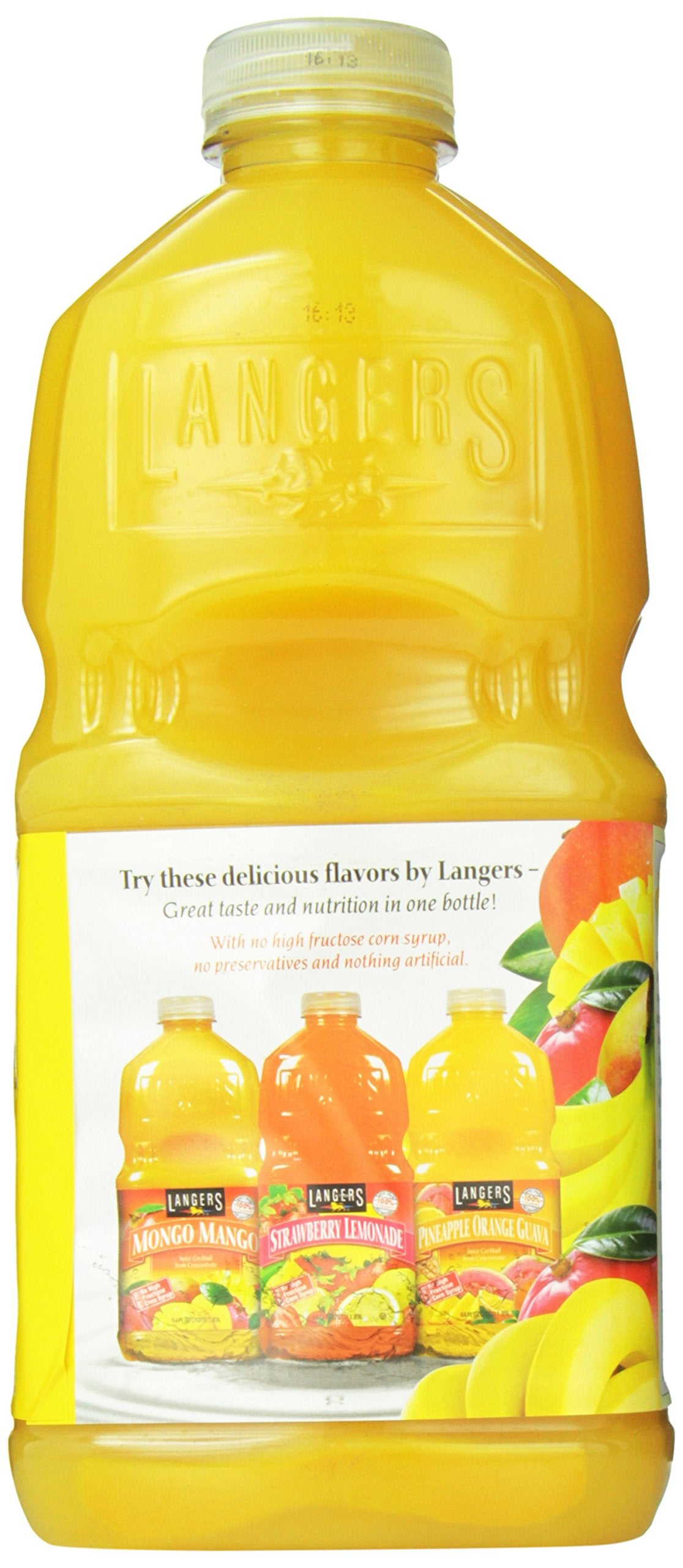 Langers Juice, Mango Banana Nectar, 64 Fl Oz (Pack of 8)