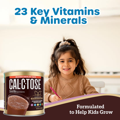Cal-C-Tose Powdered Chocolate Drink Mix 14.1 oz (12-Pack)