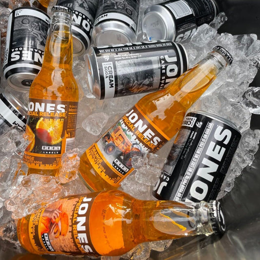 Four(4) Bottles - Jones Soda Co. Special Release Soda Flavor | 100% Cane Sugar Soda | Craft Soda Pop | Soda Soft Drinks | Glass Bottle Soda