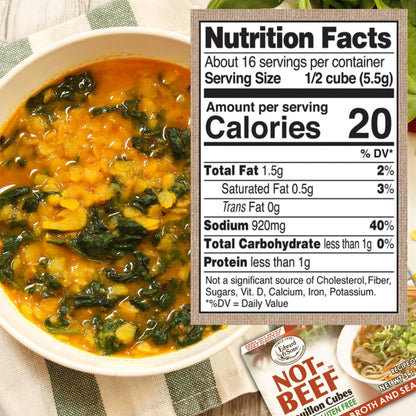 Edward and Sons Not Beef + Not Chicken Bouillon Cubes - Vegan, Chicken Stock, Gluten Free, Vegetable Broth, Organic Bouillon Cubes, Chicken Broth, Plant-Based, Palm Oil Free, No Trans Fat - 1 of Each