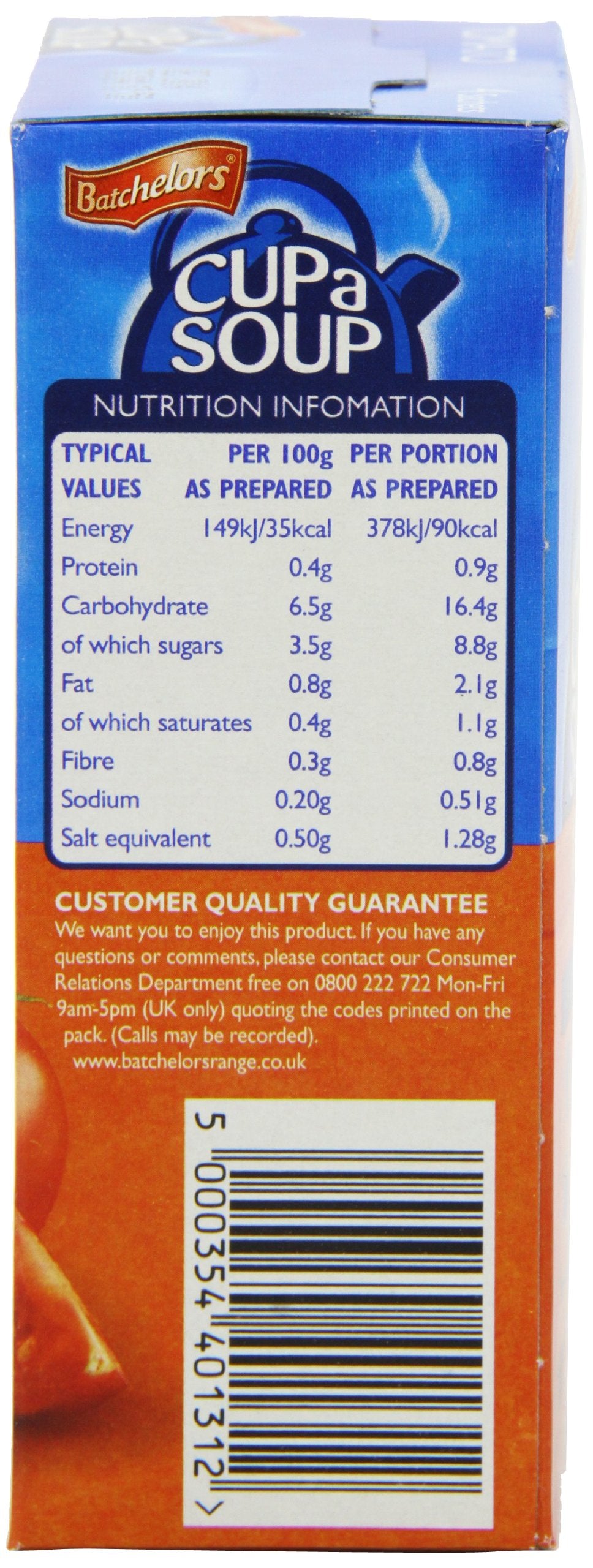 Batchelors Cup a Soup Tomato 4 Sachets 93 g (Pack of 9)