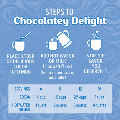 Swiss Miss Hot Cocoa Drink Mix, Milk Chocolate with Marshmallows, Hot Cocoa Bar Supplies, 21.59 oz. Canister