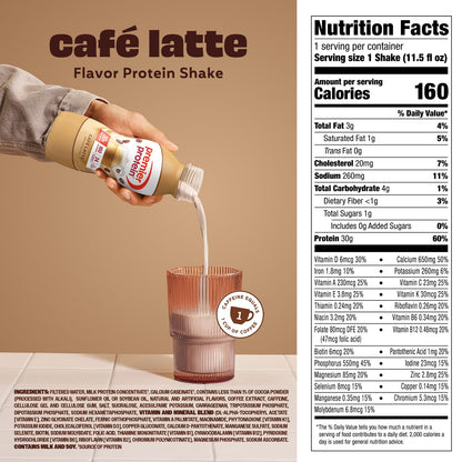 BUNDLE: Premier Protein Shake, Chocolate, 30g Protein 1g Sugar,11.5 fl oz (Pack of 12) + Premier Protein Shake, Café Latte, 30g Protein, 1g Sugar, 11.5 fl oz(Pack of 12)