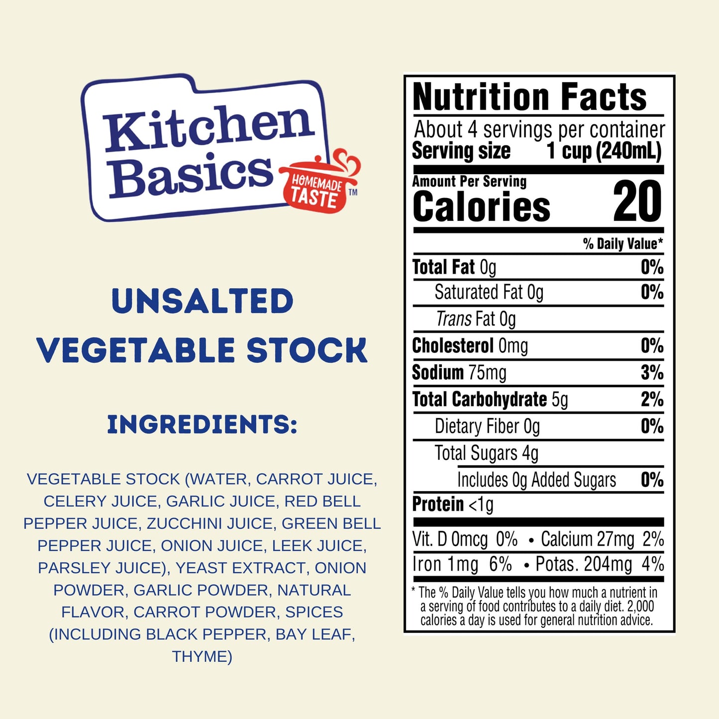 Kitchen Basics Unsalted Vegetable Stock, 32 oz (Pack of 12) For Delicious Dishes and Enhanced Flavors, Great for Vegetarian Recipes