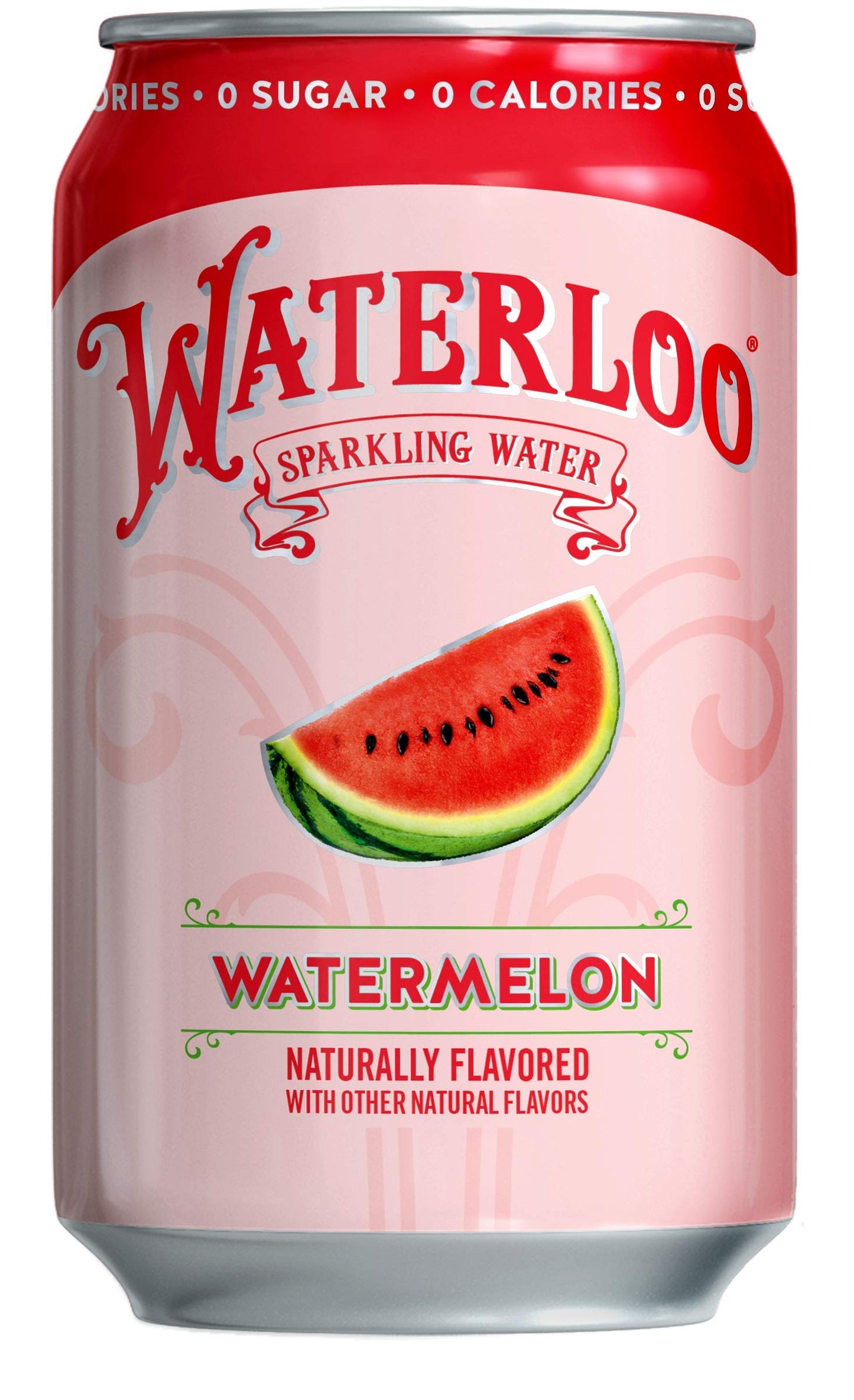Waterloo Sparkling Water, Watermelon Naturally Flavored, 12 Fl Oz Cans (Pack of 12) – Zero Calories and Zero Sugar or Sweeteners