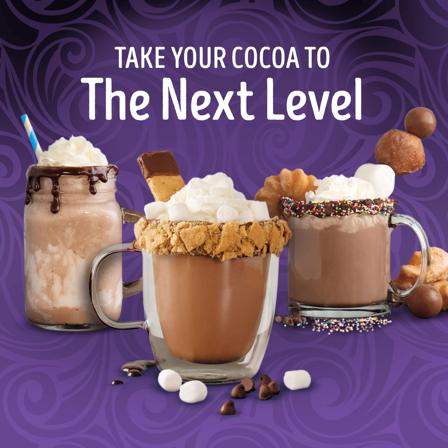 Swiss Miss Double Chocolate Flavored Hot Cocoa Mix, Hot Cocoa Bar Supplies, 1.18 oz., 6-Count Envelopes (6 Boxes)
