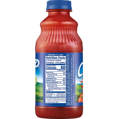 Clamato Original Tomato Cocktail, 32 fl oz bottle (Pack of 12), Flavored With Tomato Juice & Spices, Perfect Mixer for the Authentic Michelada, Bloody Mary Drinks, and Seafood Cocktail