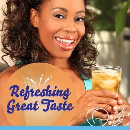 Crystal Light Drink Mix, 72 Pitcher Packets, for Flavorful Hydration and Shareable Refreshment, Artificially Flavored Peach Iced Tea, Made with Black Tea, 1.5 oz each