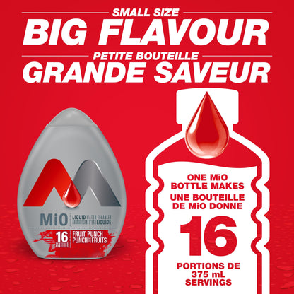 MiO Fruit Punch Liquid Water Enhancer, 48ml/1.62oz,(Imported from Canada)