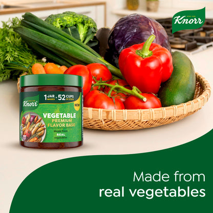 Bundle of Knorr Premium Flavor Base Vegetable, Roasted Beef, and Roasted Chicken Versatile & Easy to Use 11oz 3 Count 1 Each