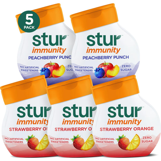 Stur Liquid Water Enhancer | Immunity Variety Pack | Naturally Sweetened |