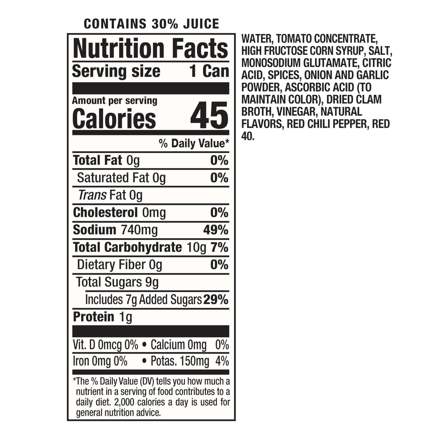 Clamato Original Tomato Cocktail, 7.5 fl oz Cans (Pack of 24) Flavored With Tomato Juice & Spices, Perfect Mixer for the Authentic Michelada, Bloody Mary Drinks, and Seafood Cocktail