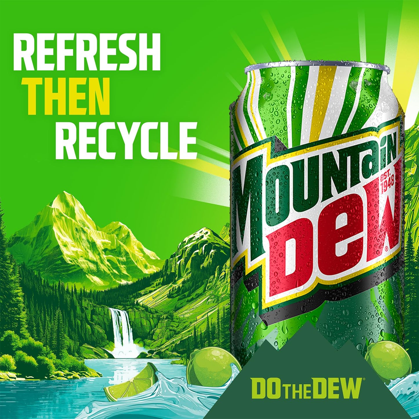 Mountain Dew Zero Sugar Soda Pop, Dirty Mountain Dew, Cream Soda Dew, 12 fl oz Cans, (12 Pack), Zero Calories, Zero Sugar
