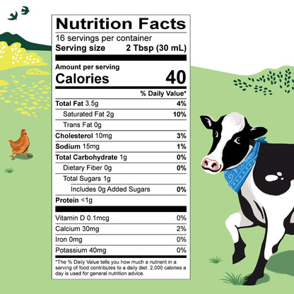 Organic Valley Half & Half, 16 fl oz
