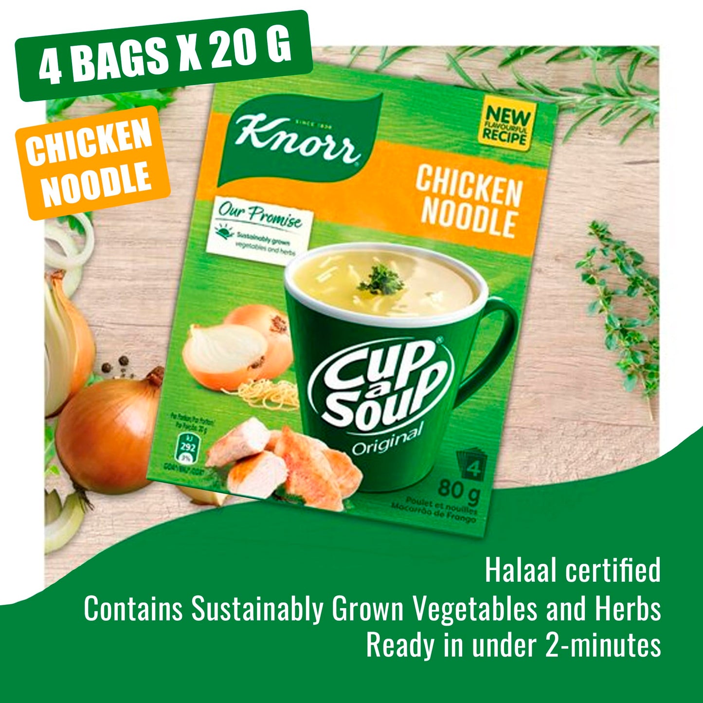 Cup-a-Soup Variety Pack Bundle - Includes Chicken Noodle, Creamy Mushroom, and Creamy Tomato Instant Soups - Quick and Wholesome Meals