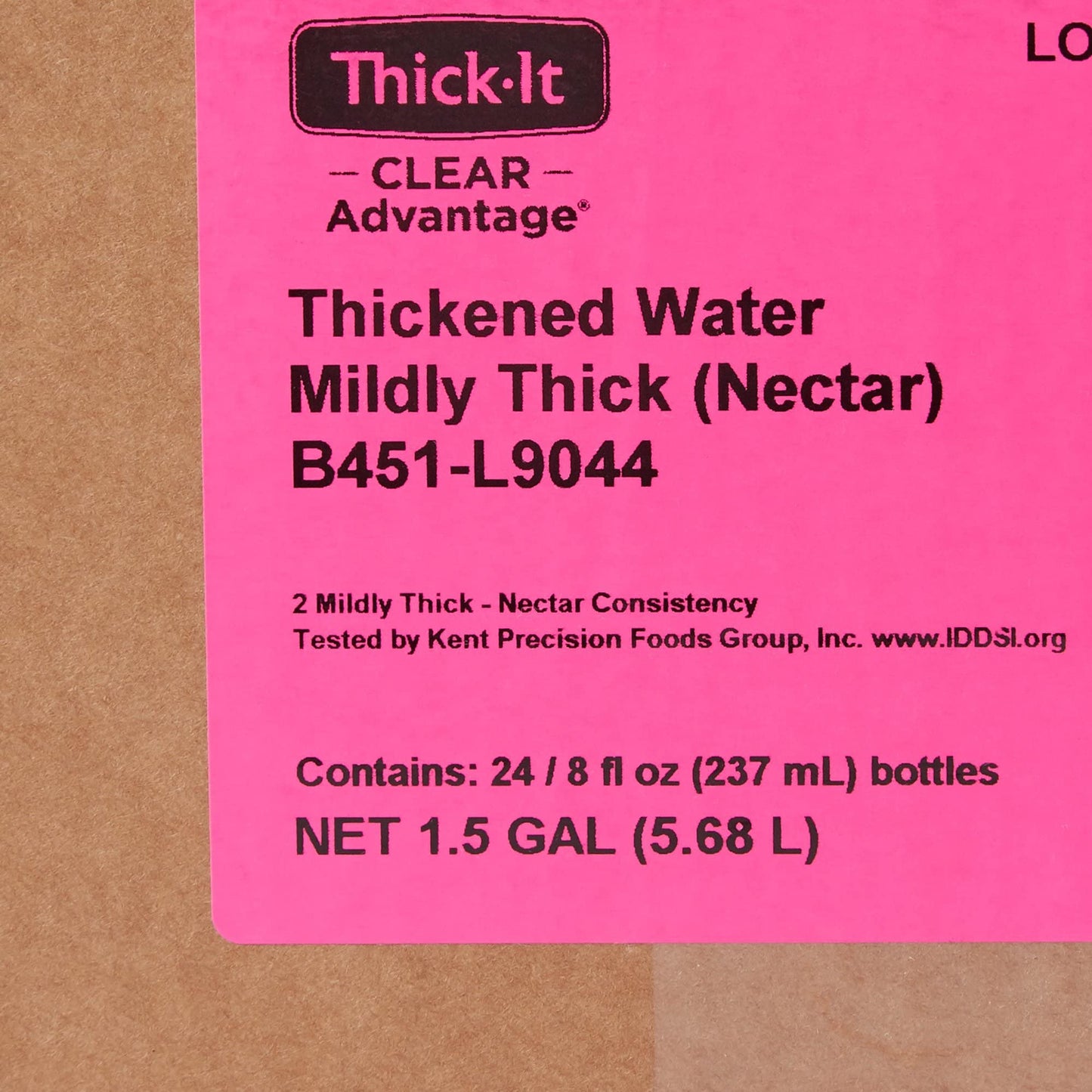 Thick-It Clear Advantage Mildy Thick Water, Nectar Consistency, Ready-to-Drink, Digestible Swallowing Aid, Hydration on the Go, Convenient & Ready-to-Use, No Mixing Needed, 8 oz Bottle (24 Pack)