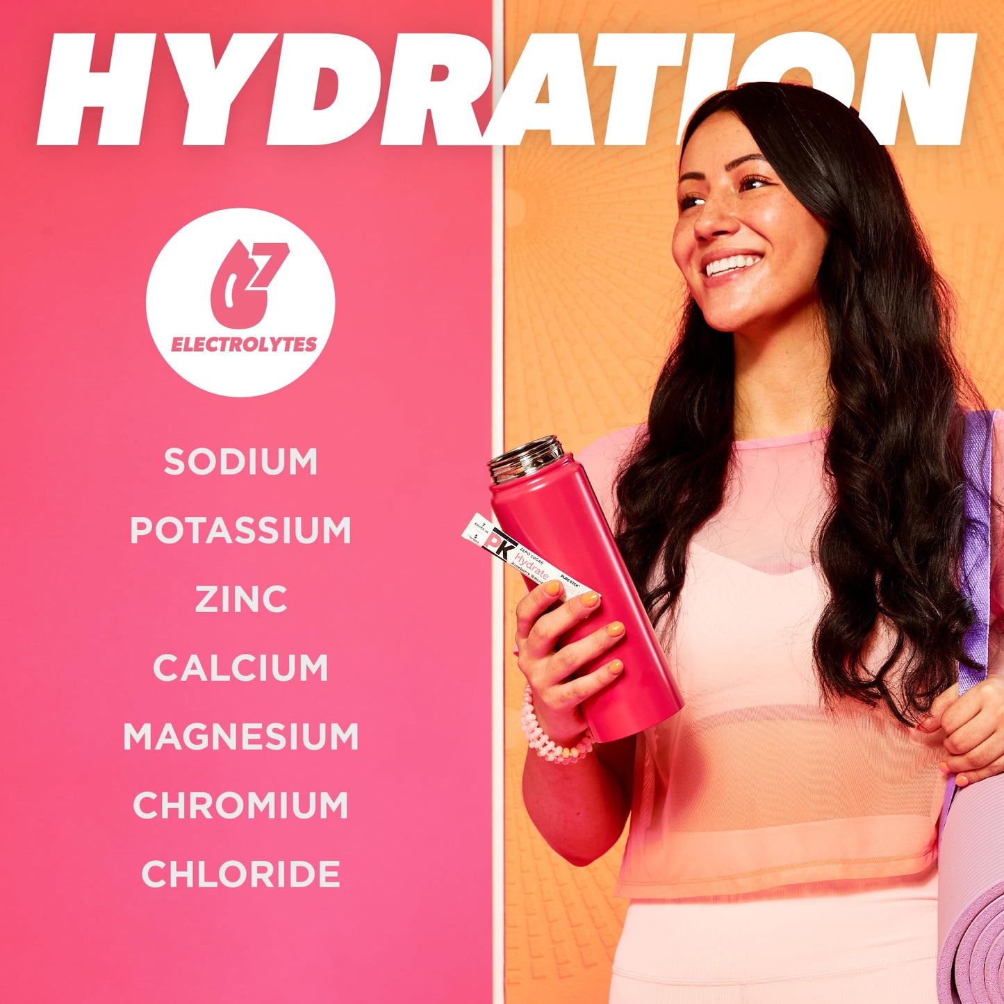 Pure Kick Hydration Singles To Go Drink Mix, Strawberry Watermelon, Includes 1 Box with 30 Packets in each Box.