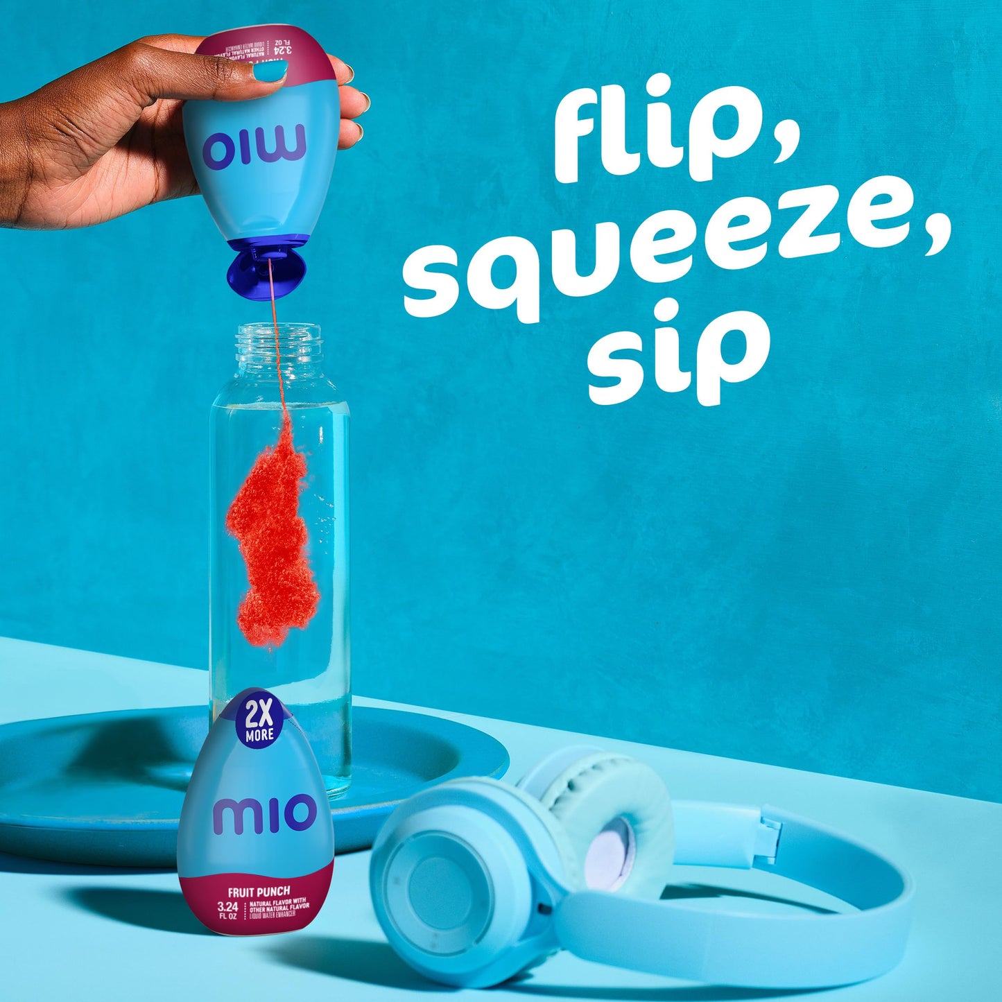 mio Fruit Punch Flavored with other natural flavor Liquid Water Enhancer, 3.24 fl oz Bottle
