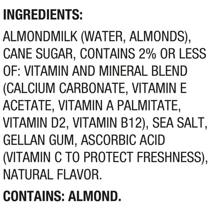 Silk Almond Milk, Original, Dairy Free, Gluten Free, Seriously Creamy Vegan Milk with 50% More Calcium than Dairy Milk, 64 FL OZ Half Gallon