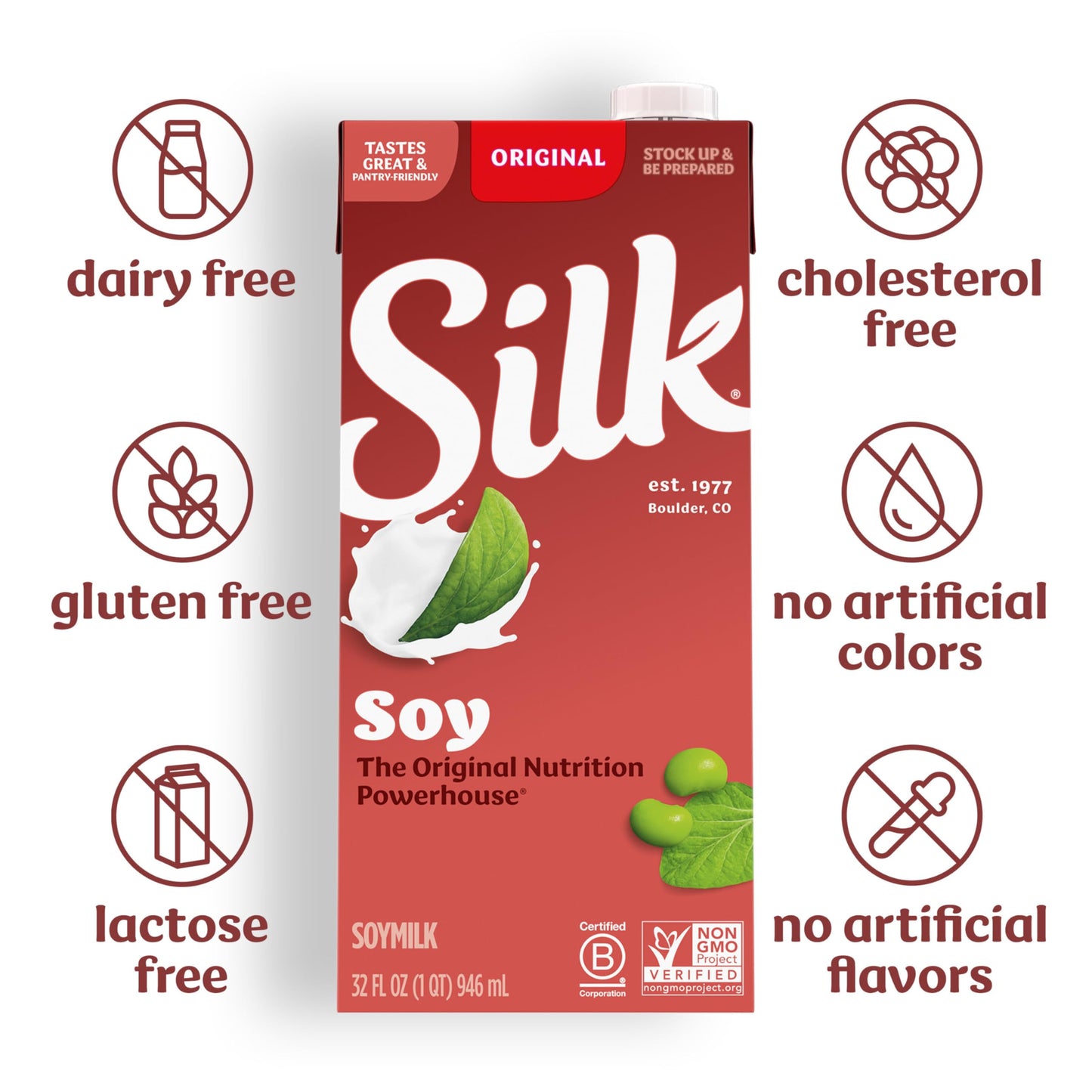 Silk Soymilk, Original, 1 Quart