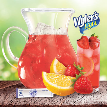 Wyler's Light Pitcher Packs, Water Drink Mix, Strawberry Lemonade,6 Pitcher Packets (Pack of 4)
